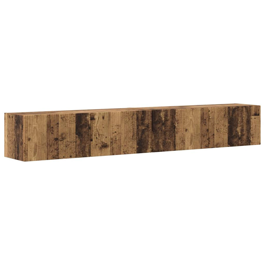 TV Wandkast 2 pcs Oud Hout 60 x 31 x 29.5 cm Bewerkt hout