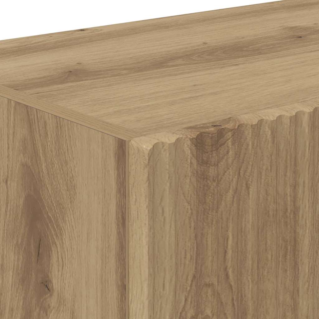 TV Wandkast Ambachtelijk eiken 60 x 31 x 29.5 cm Bewerkt hout