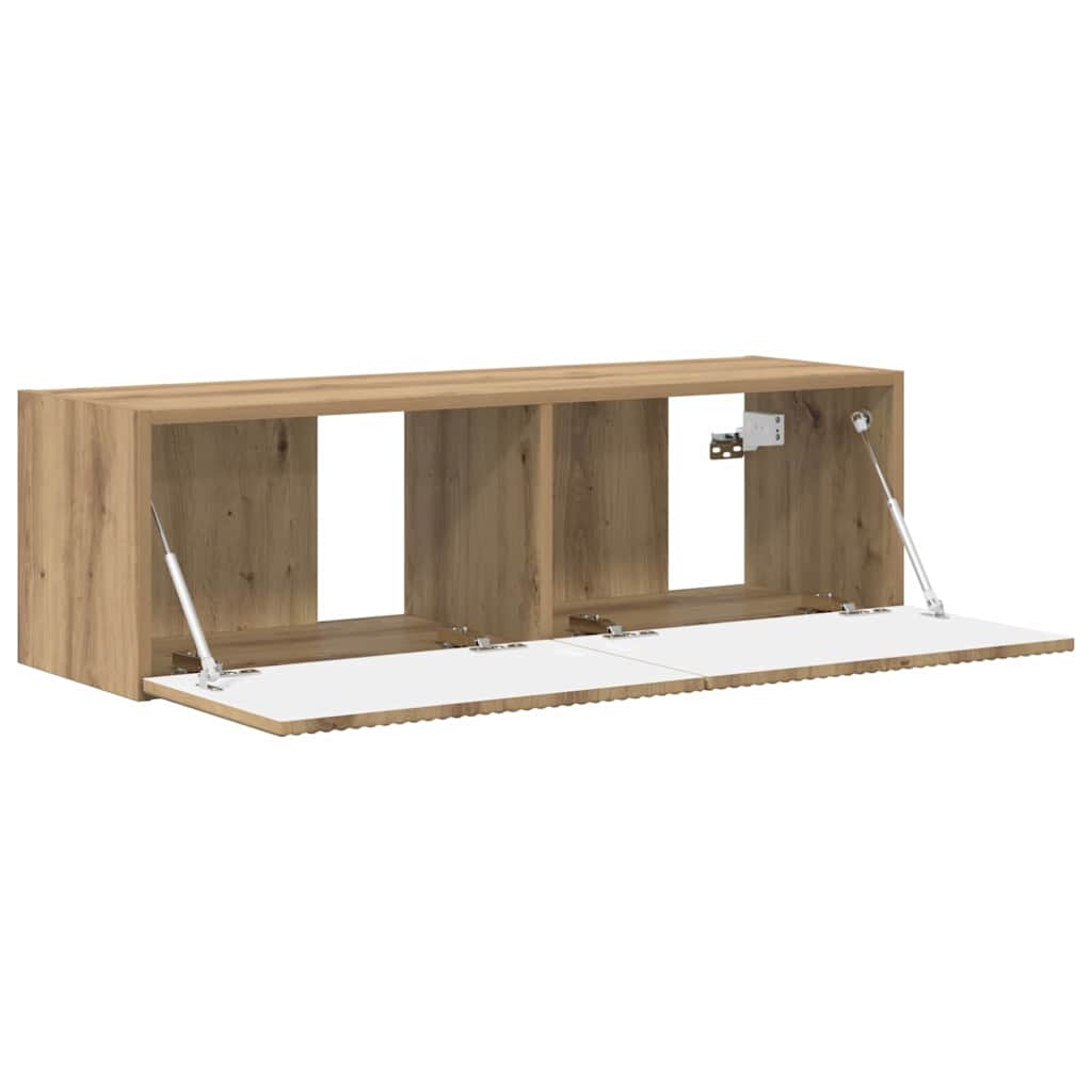 TV Wandkast Ambachtelijk eiken 60 x 31 x 29.5 cm Bewerkt hout