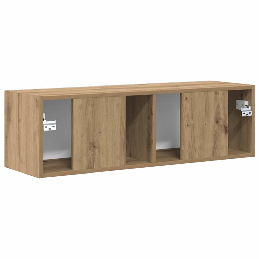 TV Wandkast Ambachtelijk eiken 60 x 31 x 29.5 cm Bewerkt hout