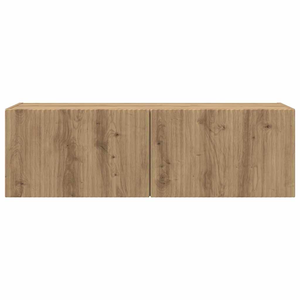 TV Wandkast Ambachtelijk eiken 60 x 31 x 29.5 cm Bewerkt hout
