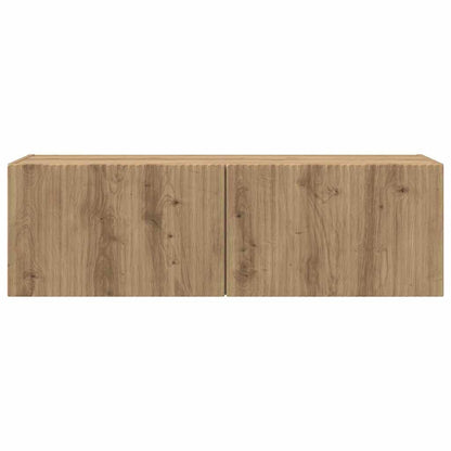 TV Wandkast Ambachtelijk eiken 60 x 31 x 29.5 cm Bewerkt hout