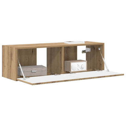 TV Wandkast Ambachtelijk eiken 60 x 31 x 29.5 cm Bewerkt hout