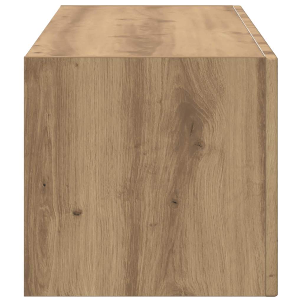 TV Wandkast Ambachtelijk eiken 60 x 31 x 29.5 cm Bewerkt hout