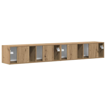 TV Wandkast 2 pcs Ambachtelijk eiken 60 x 31 x 29.5 cm