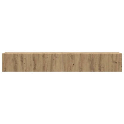 TV Wandkast 2 pcs Ambachtelijk eiken 60 x 31 x 29.5 cm