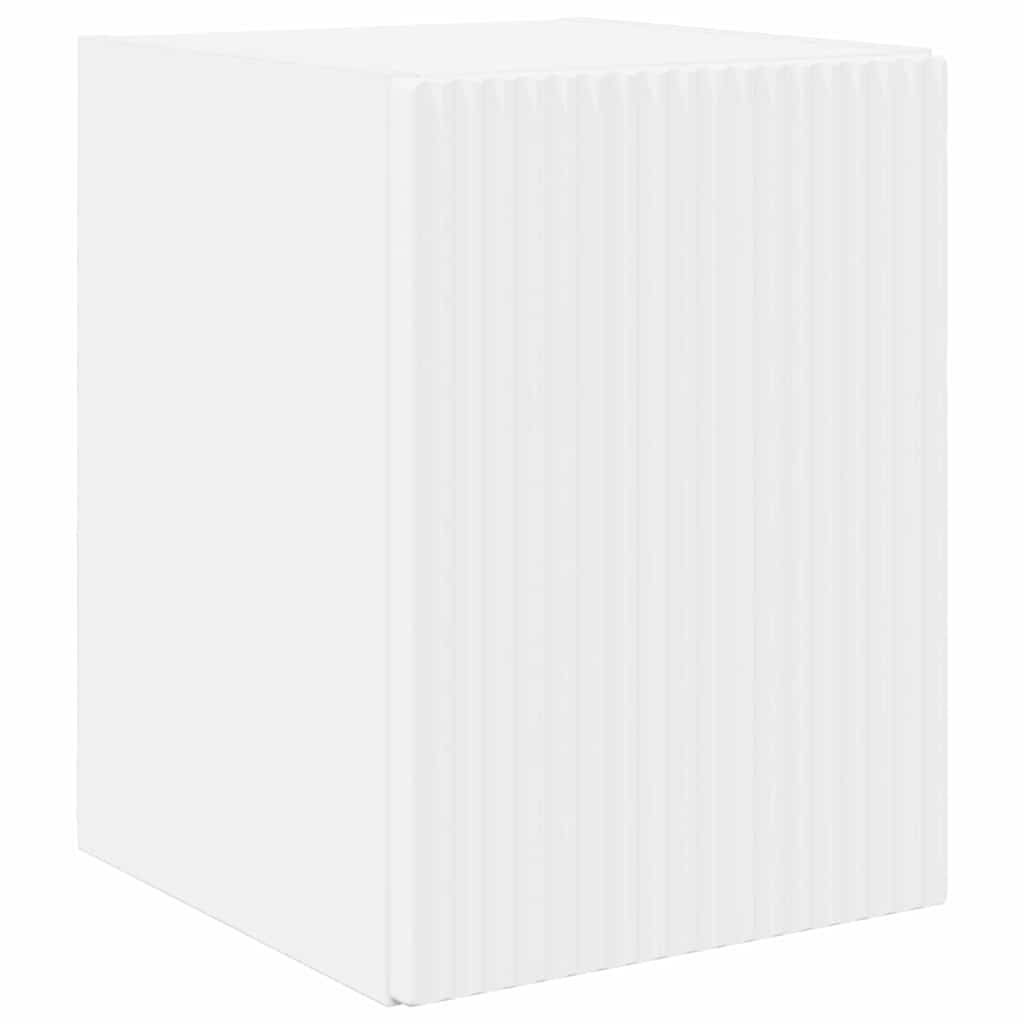 TV Wandkast Wandgemonteerd Wit 30 x 31 x 40 cm Bewerkt hout