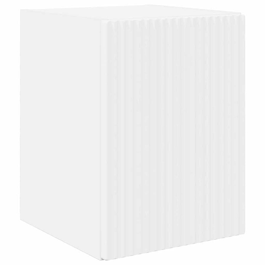 TV Wandkast Wandgemonteerd Wit 30 x 31 x 40 cm Bewerkt hout