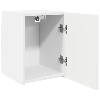 TV Wandkast Wandgemonteerd Wit 30 x 31 x 40 cm Bewerkt hout