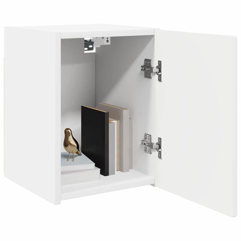 TV Wandkast Wandgemonteerd Wit 30 x 31 x 40 cm Bewerkt hout