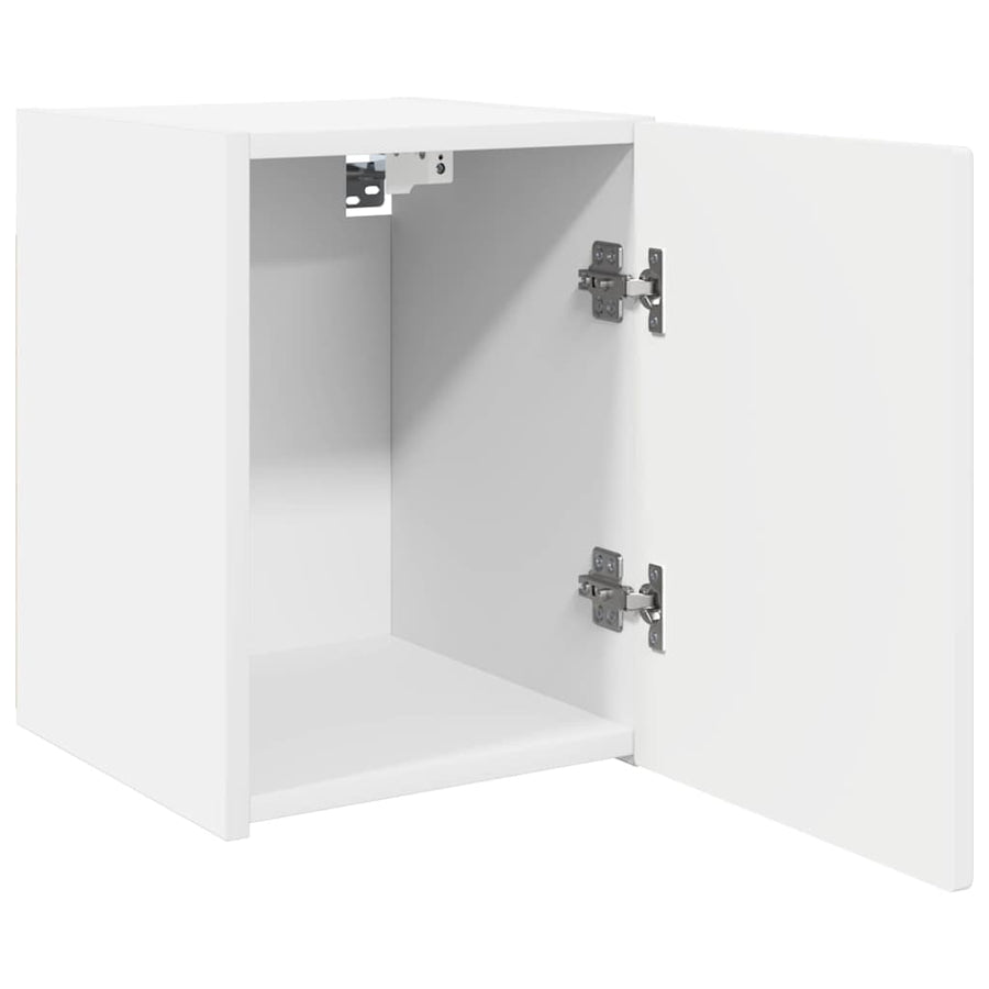 TV Wandkast 2 pcs Wit 30 x 31 x 40 cm Bewerkt hout