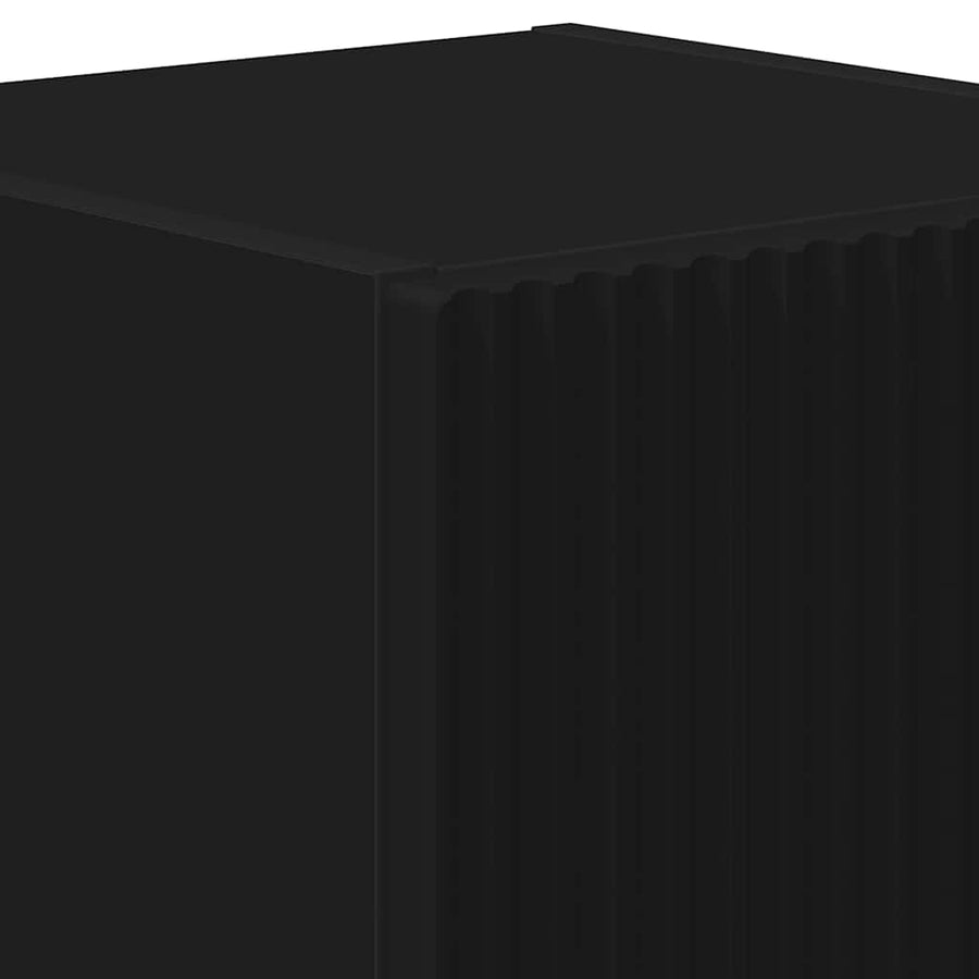 TV Wandkast 2 pcs Zwart 30 x 31 x 40 cm Bewerkt hout