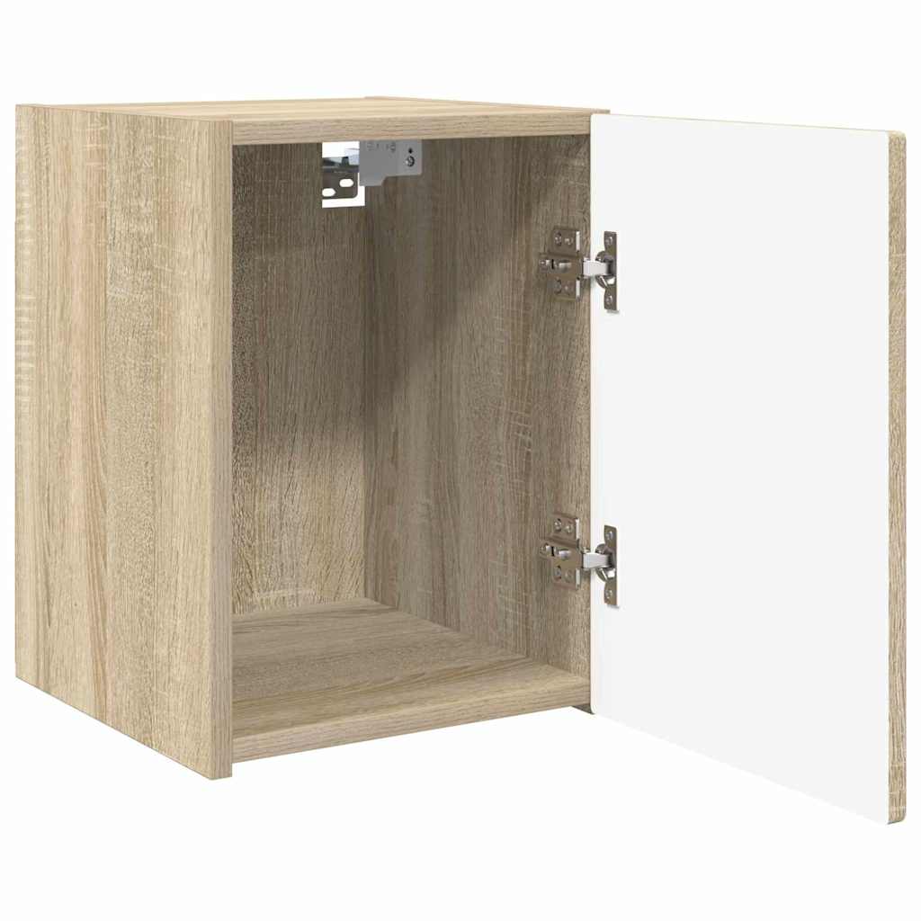TV Wandkast Wandgemonteerd Sonoma 30 x 31 x 40 cm Bewerkt hout