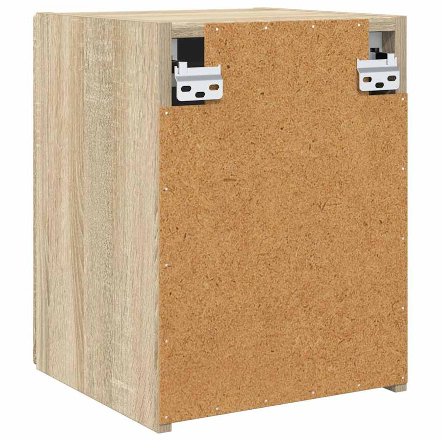 TV Wandkast Wandgemonteerd Sonoma 30 x 31 x 40 cm Bewerkt hout