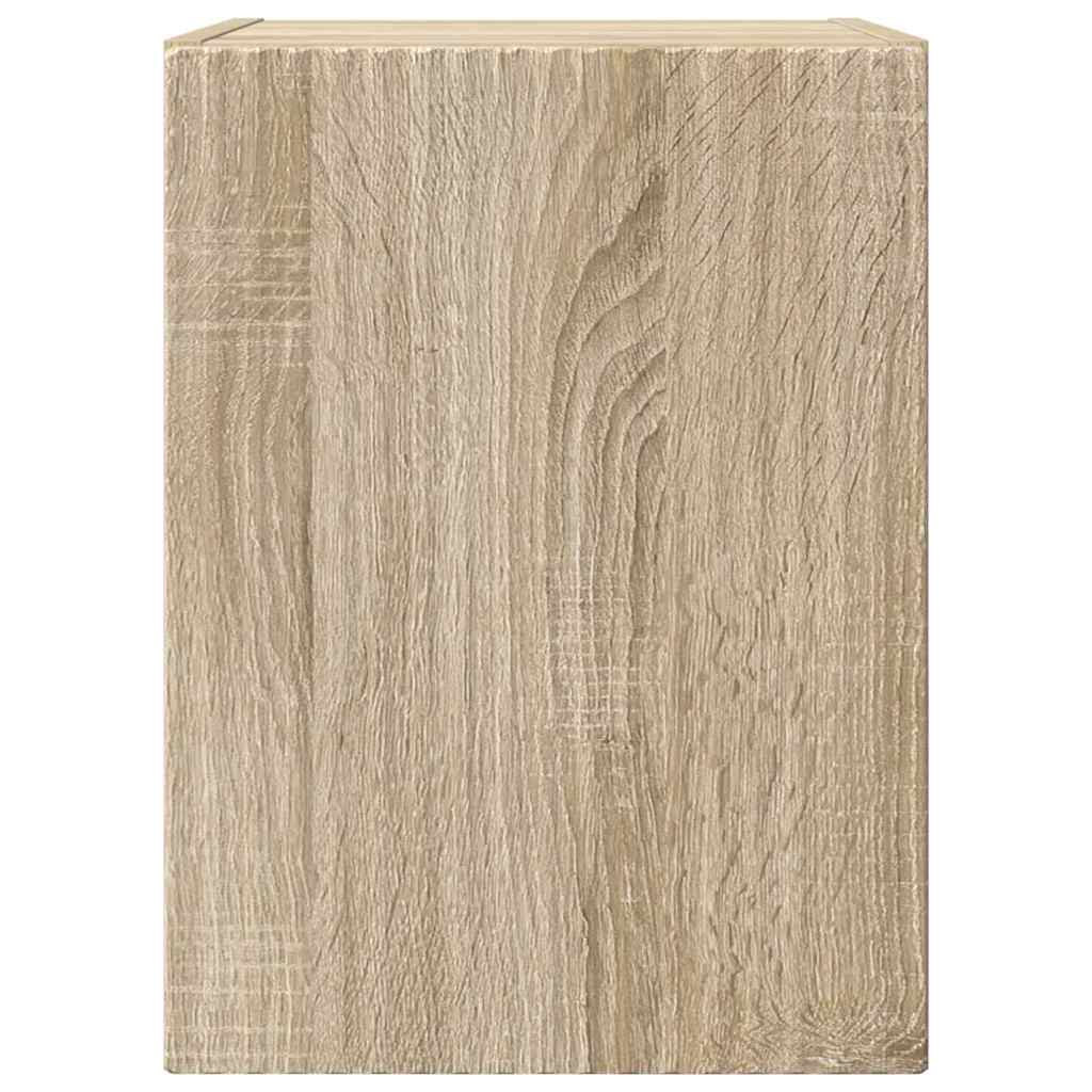 TV Wandkast Wandgemonteerd Sonoma 30 x 31 x 40 cm Bewerkt hout
