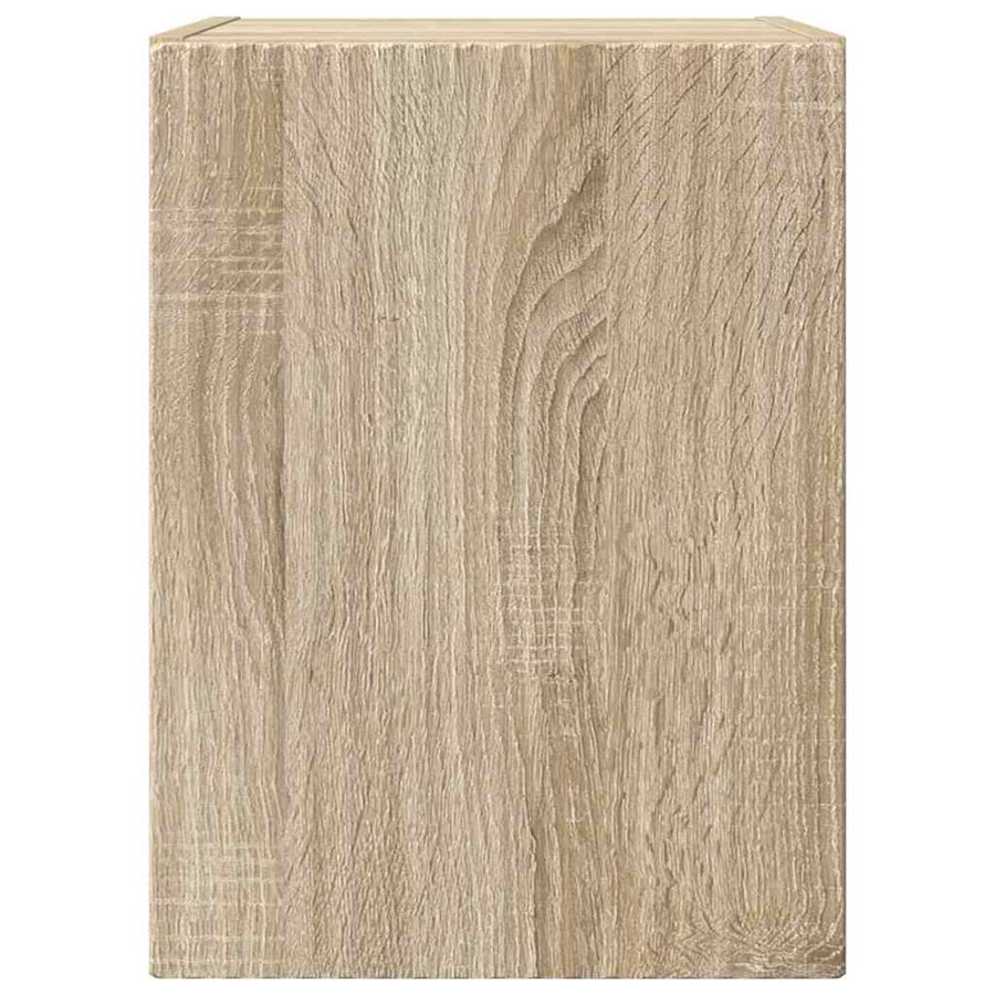 TV Wandkast Wandgemonteerd Sonoma 30 x 31 x 40 cm Bewerkt hout