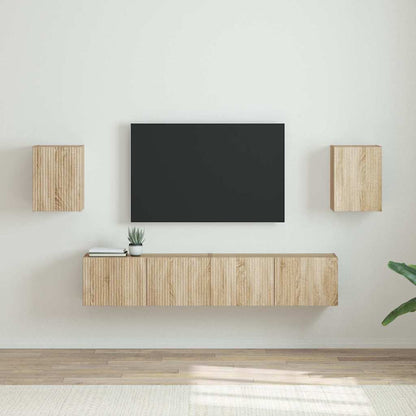 TV Wandkast 2 pcs Sonoma 30 x 31 x 40 cm Bewerkt hout