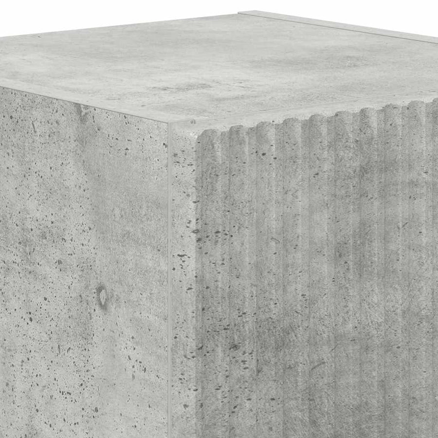 TV Wandkast Wandgemonteerd Beton 30 x 31 x 40 cm Bewerkt hout