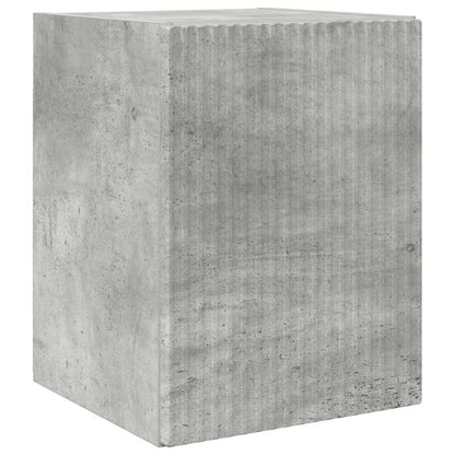 TV Wandkast Wandgemonteerd Beton 30 x 31 x 40 cm Bewerkt hout