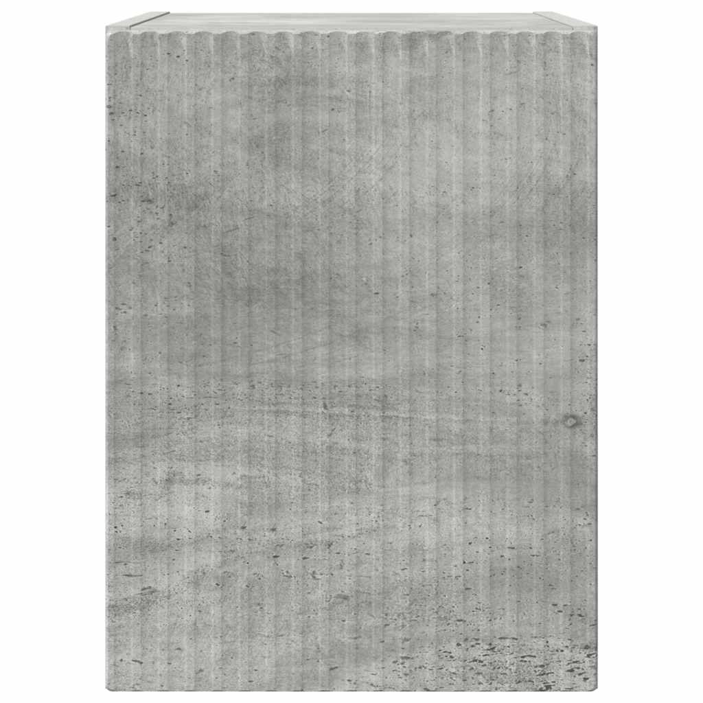 TV Wandkast Wandgemonteerd Beton 30 x 31 x 40 cm Bewerkt hout