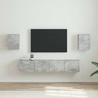 TV wandkast 30x31x40 cm beton bewerkt hout