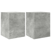 TV Wandkast 2 pcs Beton 30 x 31 x 40 cm Bewerkt hout
