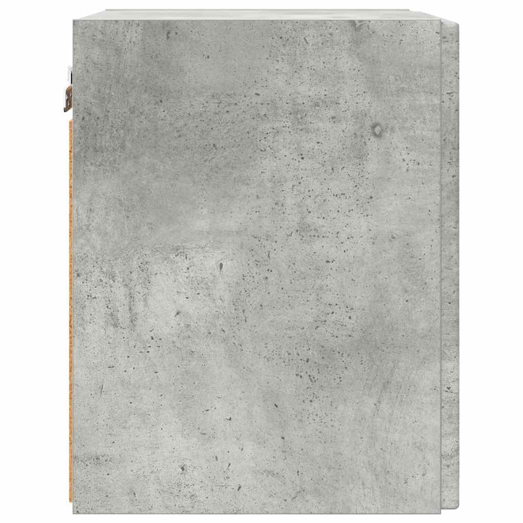 TV Wandkast 2 pcs Beton 30 x 31 x 40 cm Bewerkt hout