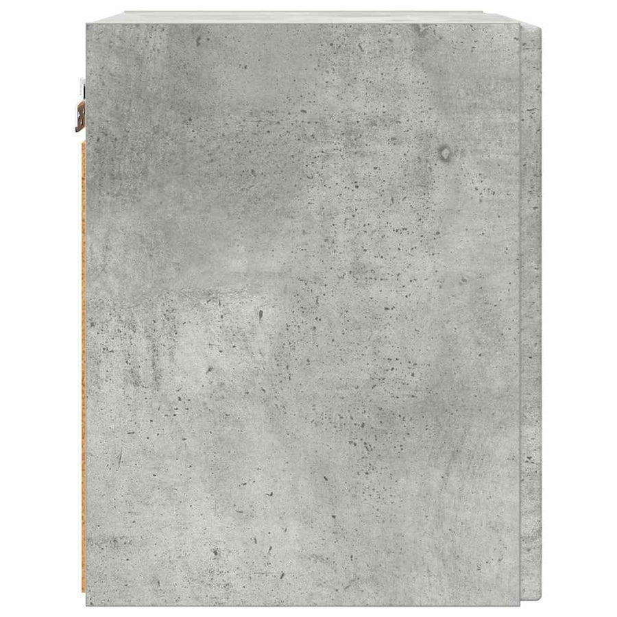 TV Wandkast 2 pcs Beton 30 x 31 x 40 cm Bewerkt hout