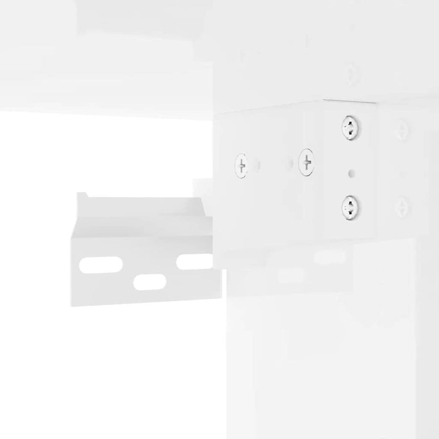 TV Wandkast Glanzend Wit 30 x 31 x 40 cm Bewerkt hout