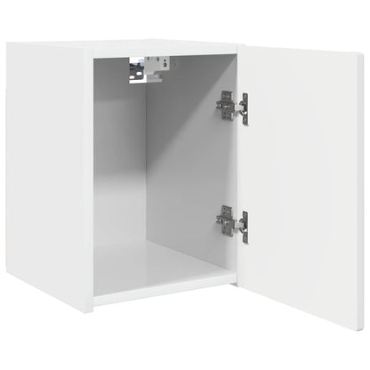 TV Wandkast Glanzend Wit 30 x 31 x 40 cm Bewerkt hout