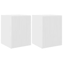 TV Wandkast 2 pcs Glanzend Wit 30 x 31 x 40 cm Bewerkt hout