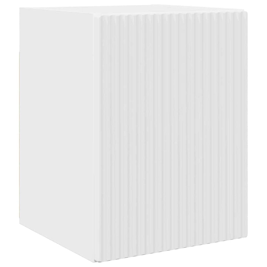 TV Wandkast 2 pcs Glanzend Wit 30 x 31 x 40 cm Bewerkt hout