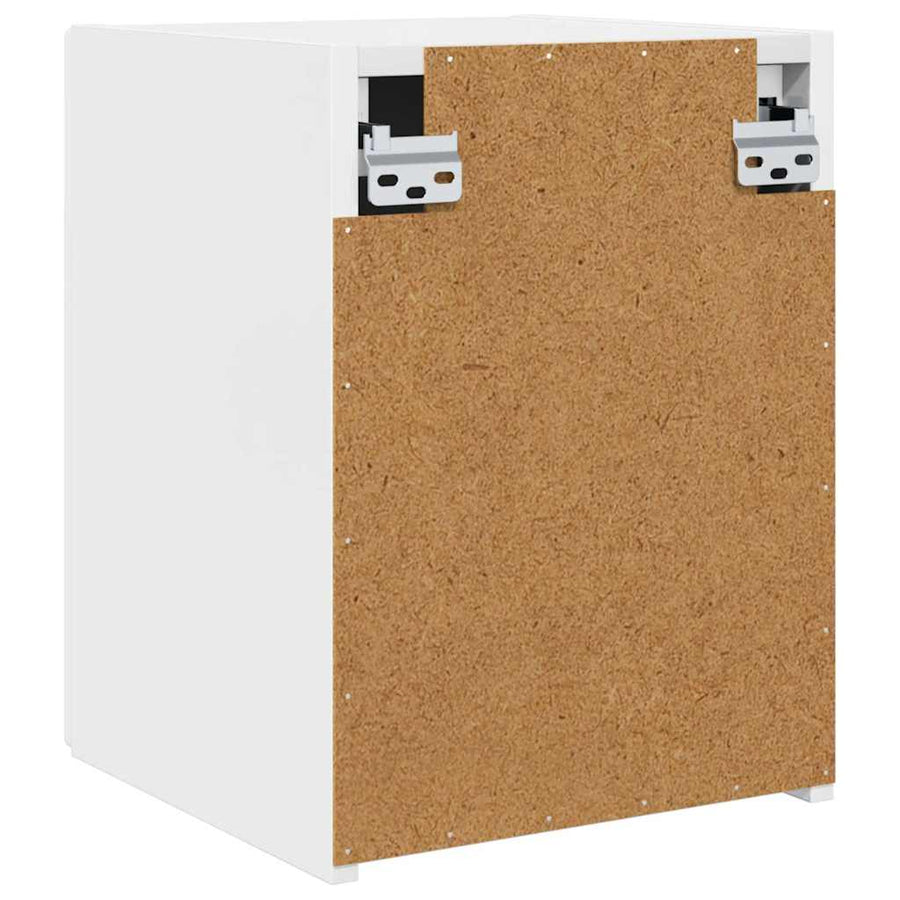 TV Wandkast 2 pcs Glanzend Wit 30 x 31 x 40 cm Bewerkt hout