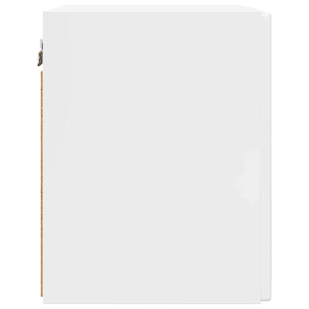TV Wandkast 2 pcs Glanzend Wit 30 x 31 x 40 cm Bewerkt hout