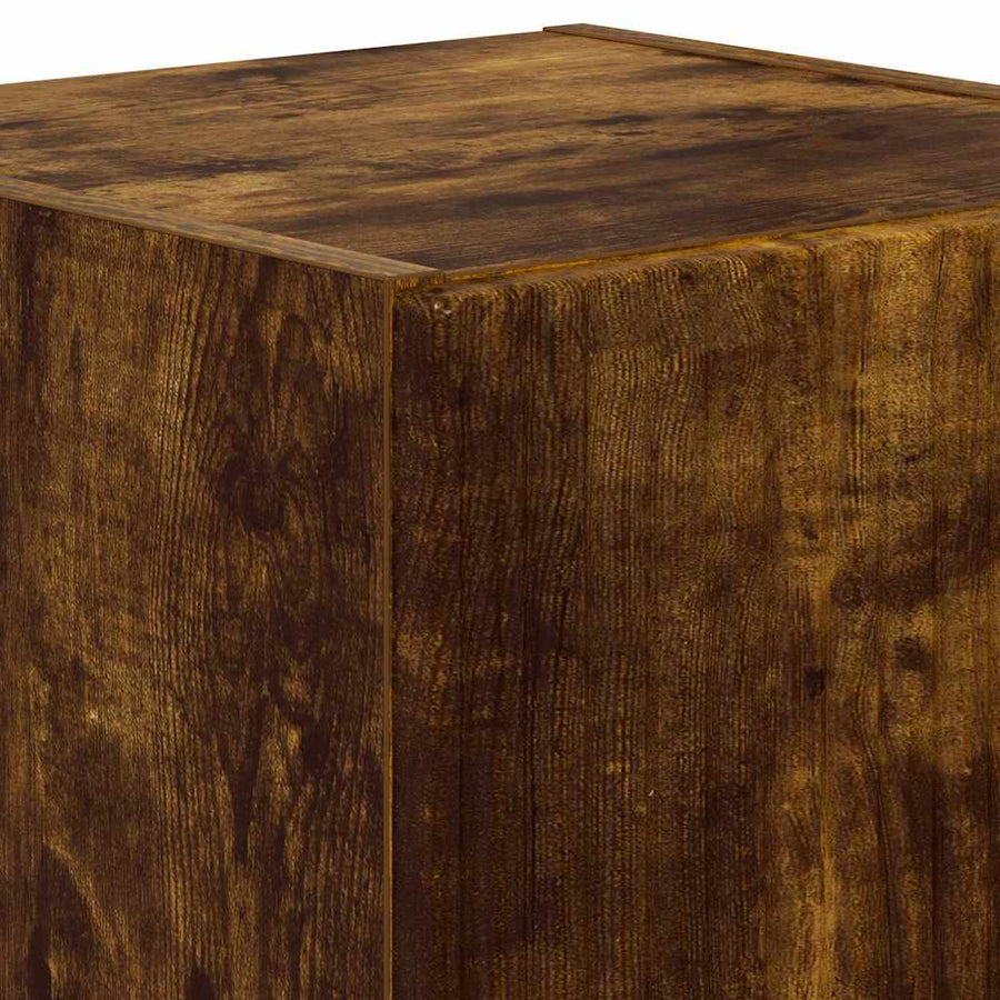 TV Wandkast Gerookt eiken 30 x 31 x 40 cm Bewerkt hout