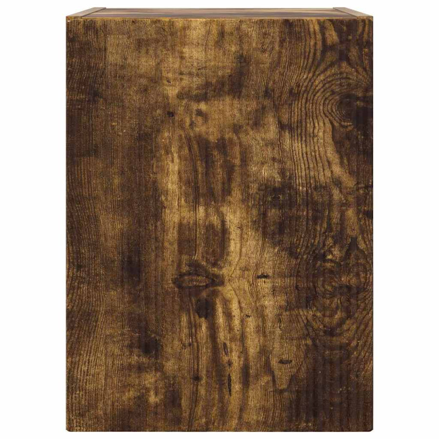 TV Wandkast Gerookt eiken 30 x 31 x 40 cm Bewerkt hout
