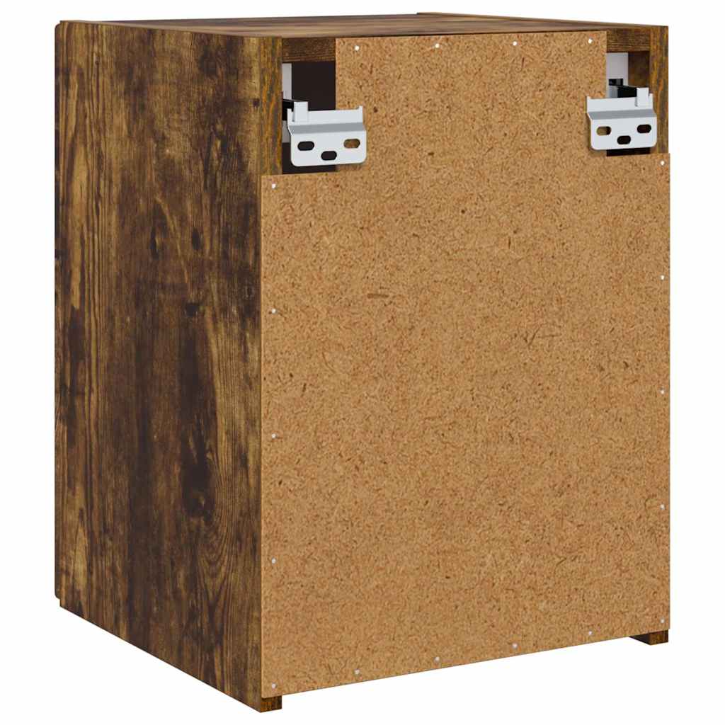 TV Wandkast 2 pcs Gerookt eiken 30 x 31 x 40 cm Bewerkt hout