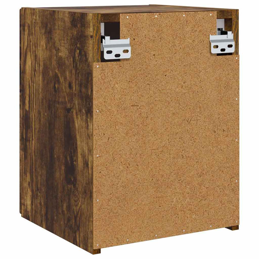 TV Wandkast 2 pcs Gerookt eiken 30 x 31 x 40 cm Bewerkt hout