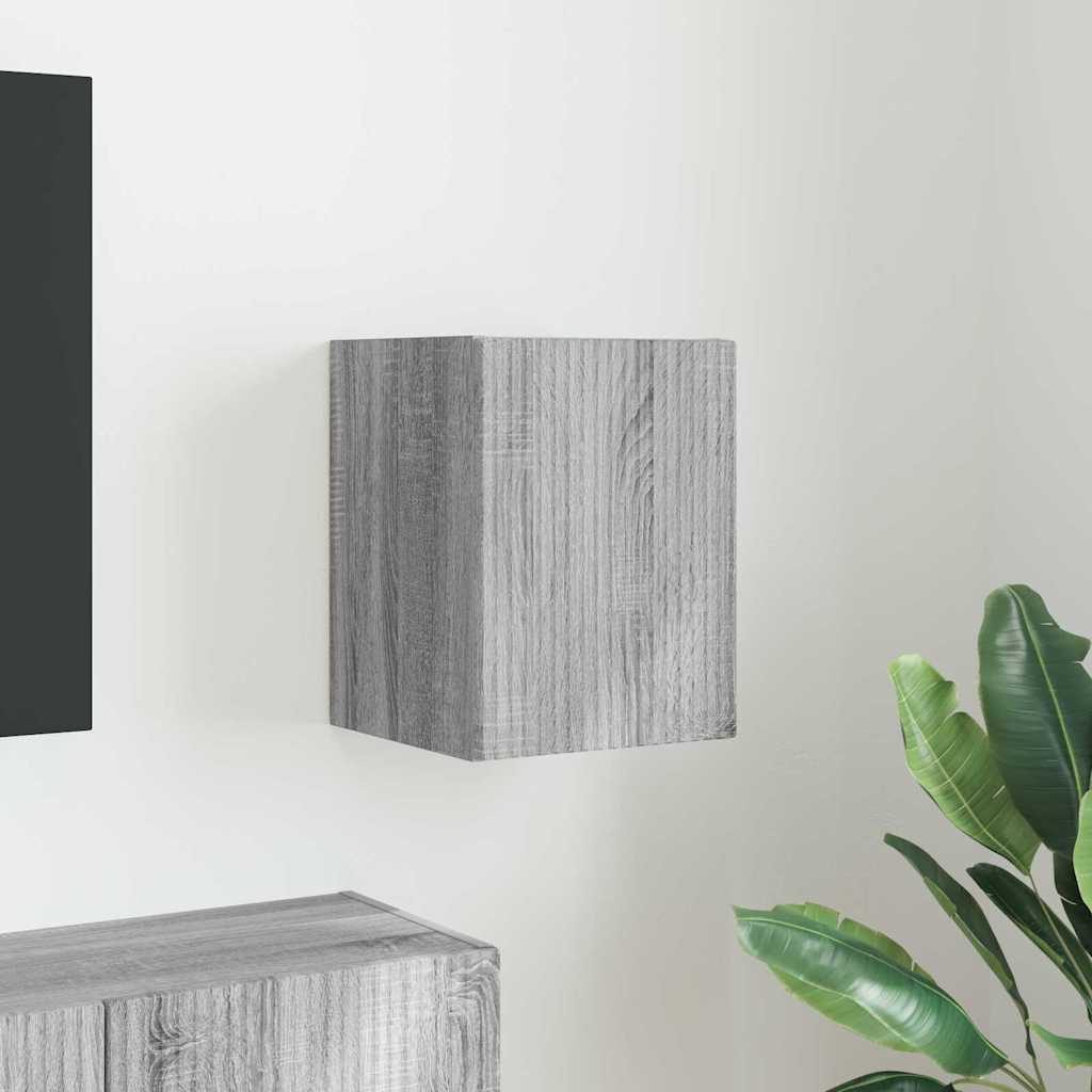 TV Wandkast Grijs Sonoma 30 x 31 x 40 cm Bewerkt hout
