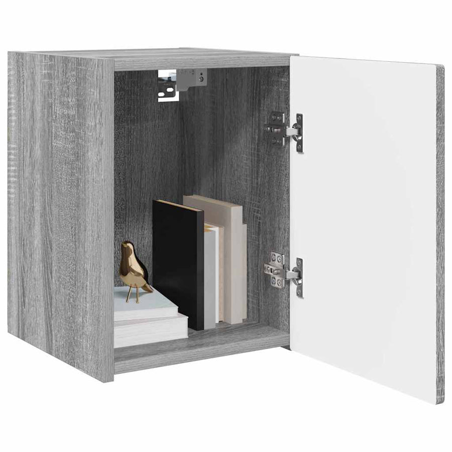 TV Wandkast 2 pcs Grijs Sonoma 30 x 31 x 40 cm Bewerkt hout