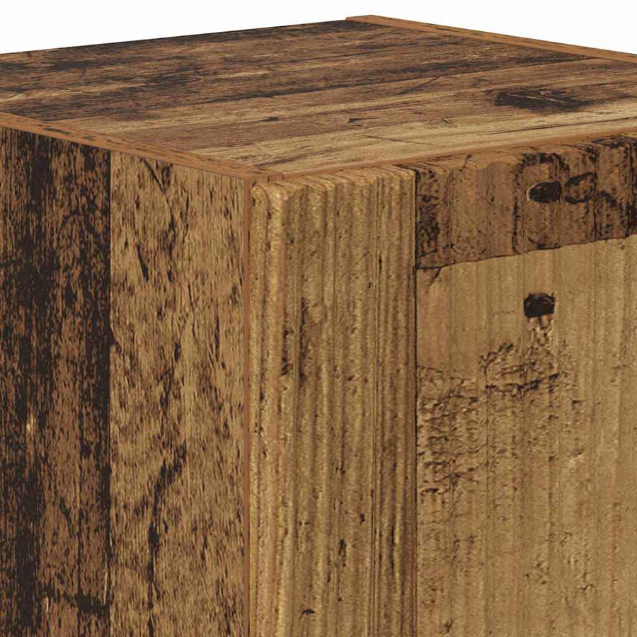 TV Wandkast Oud Hout 30 x 31 x 40 cm Bewerkt hout