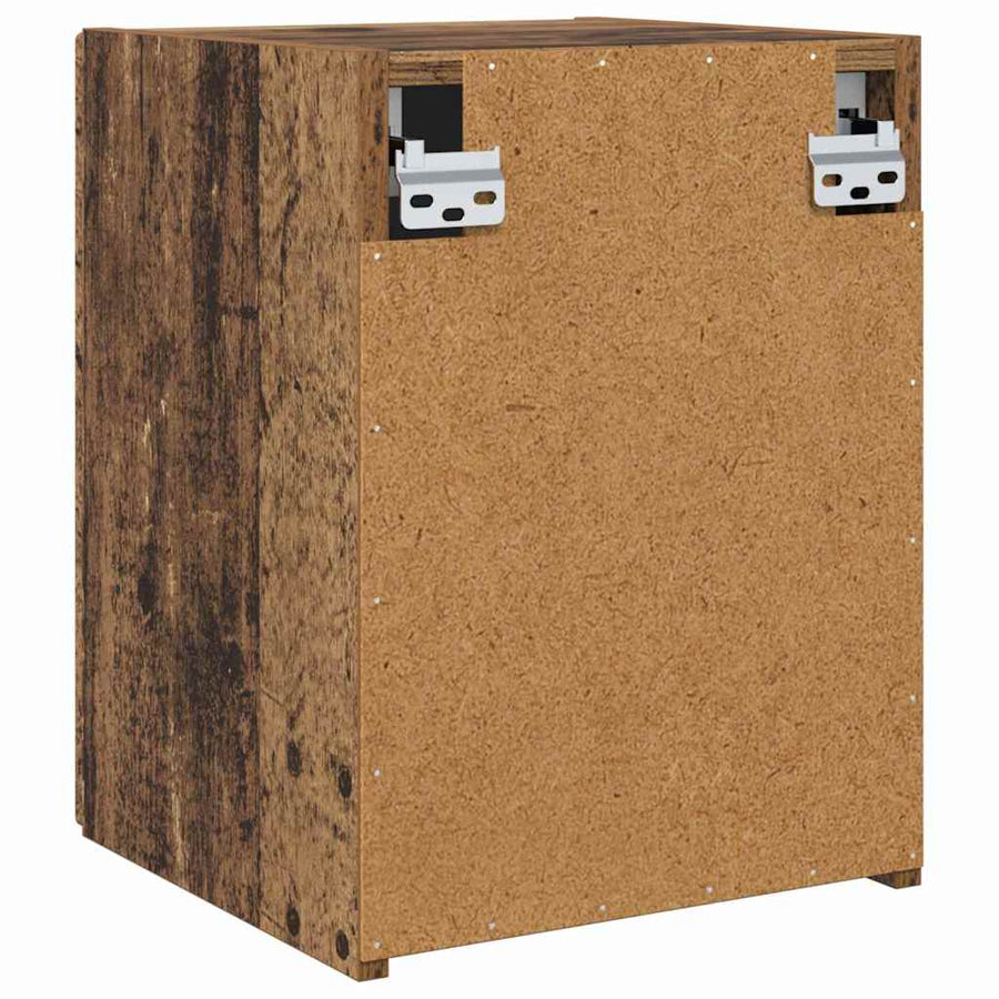 TV Wandkast Oud Hout 30 x 31 x 40 cm Bewerkt hout