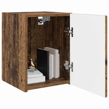 TV Wandkast Oud Hout 30 x 31 x 40 cm Bewerkt hout