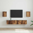 TV wandkast 30x31x40 cm bewerkt hout