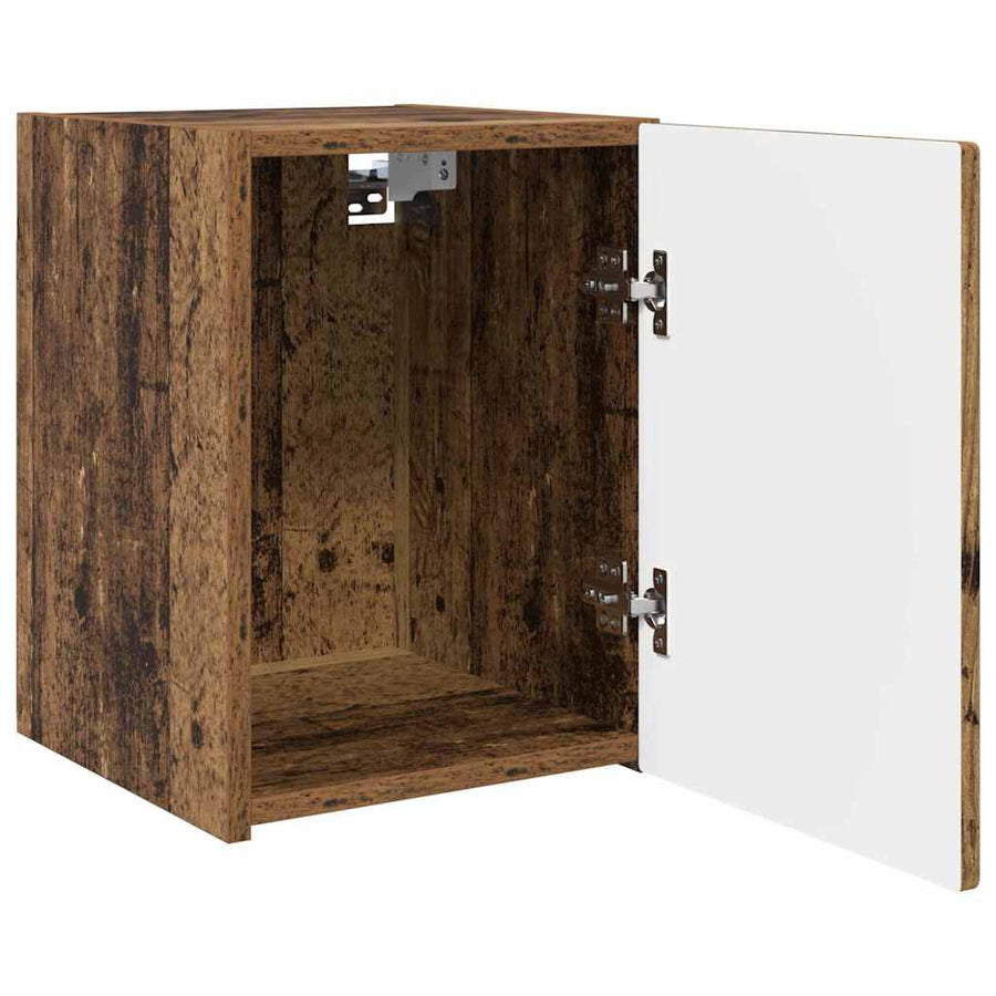 TV Wandkast 2 pcs Oud Hout 30 x 31 x 40 cm Bewerkt hout