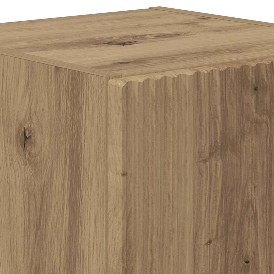 TV Wandkast Ambachtelijk eiken 30 x 31 x 40 cm Bewerkt hout