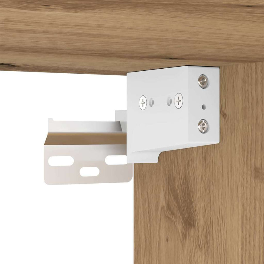 TV Wandkast Ambachtelijk eiken 30 x 31 x 40 cm Bewerkt hout
