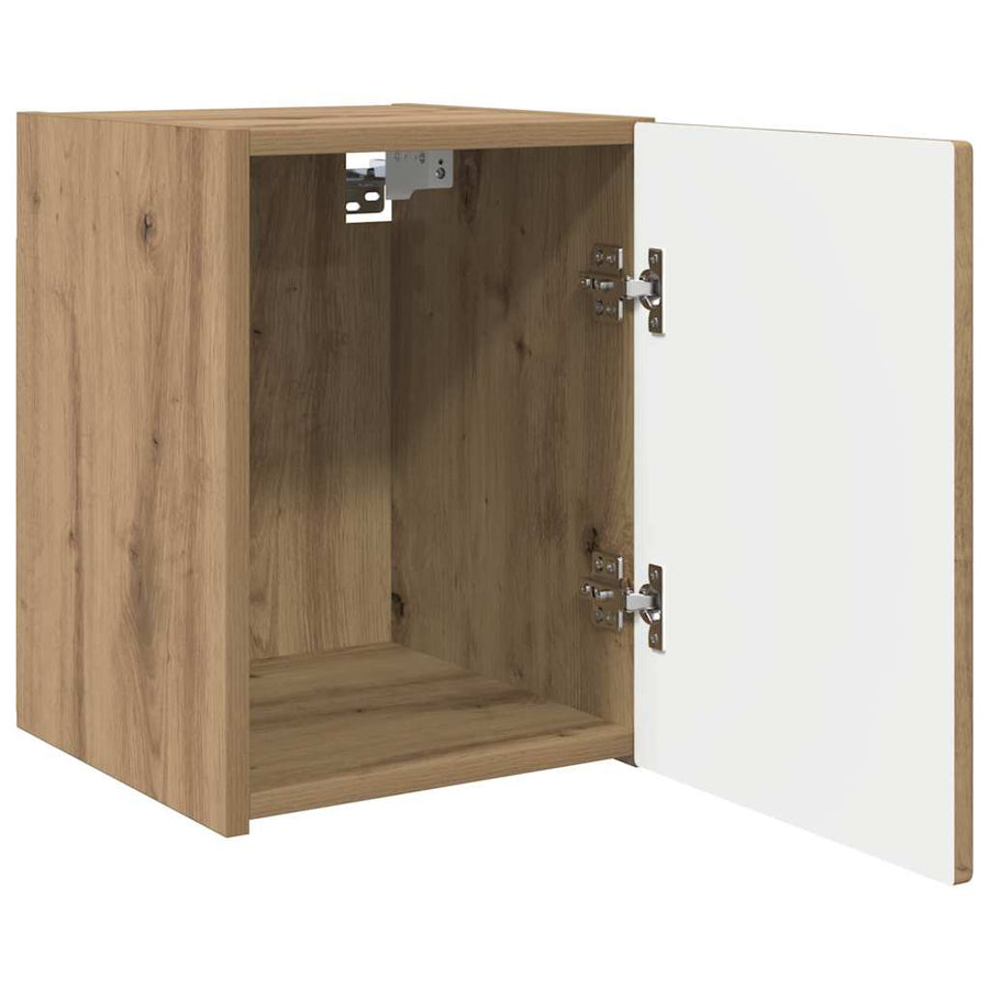 TV Wandkast Ambachtelijk eiken 30 x 31 x 40 cm Bewerkt hout