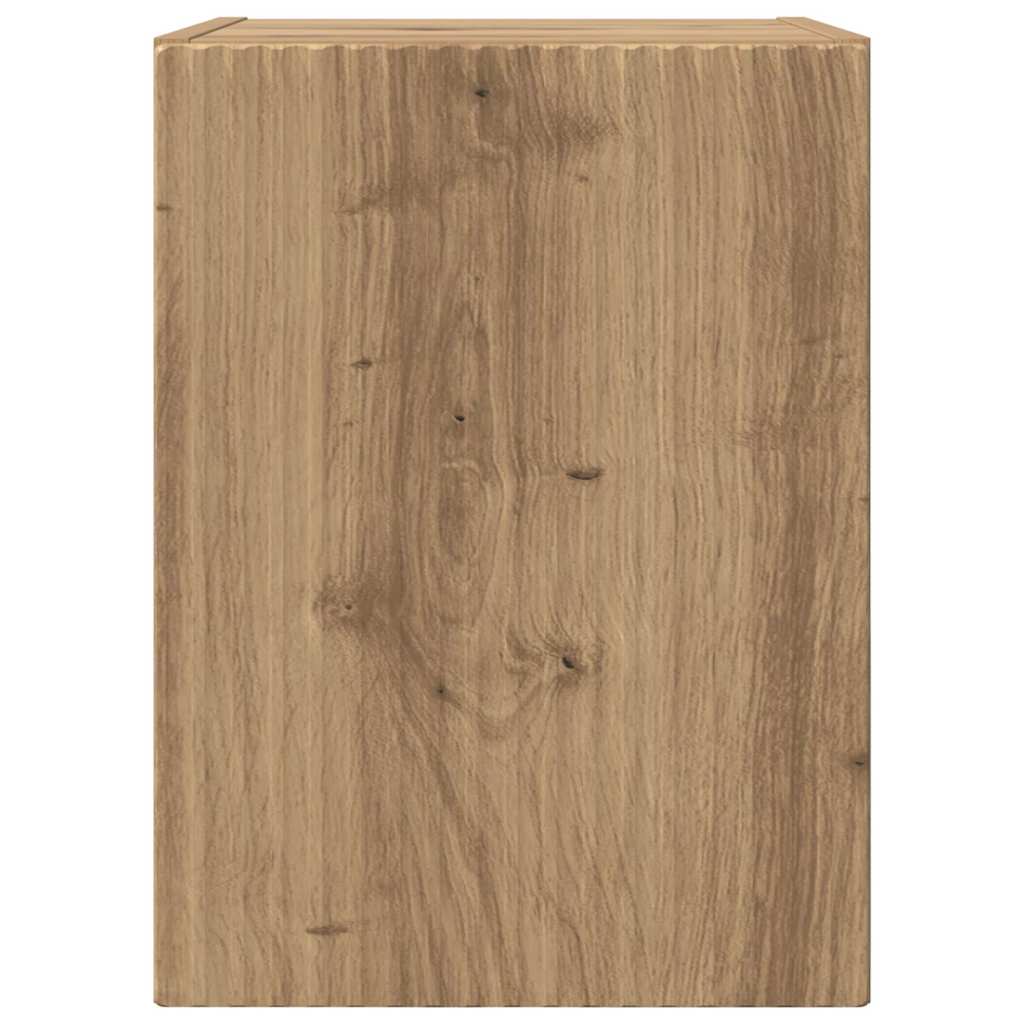 TV Wandkast Ambachtelijk eiken 30 x 31 x 40 cm Bewerkt hout