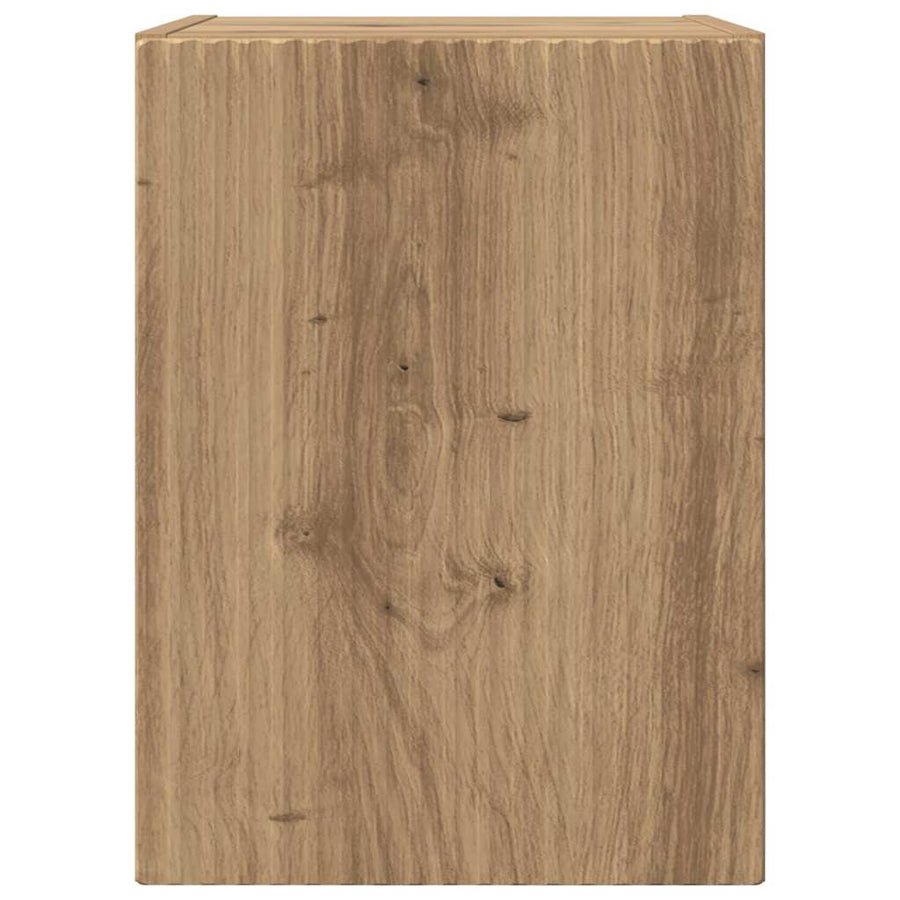 TV Wandkast Ambachtelijk eiken 30 x 31 x 40 cm Bewerkt hout
